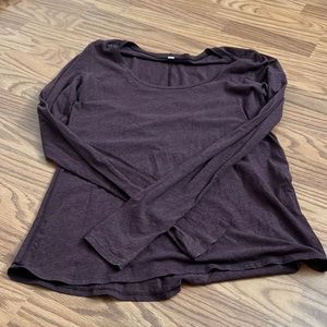 Maroon/purple lululemon long sleeve